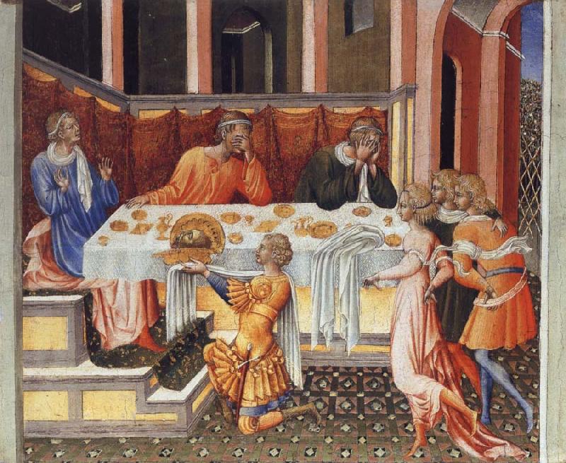 Giovanni di Paolo The Feast of Herod oil painting picture
